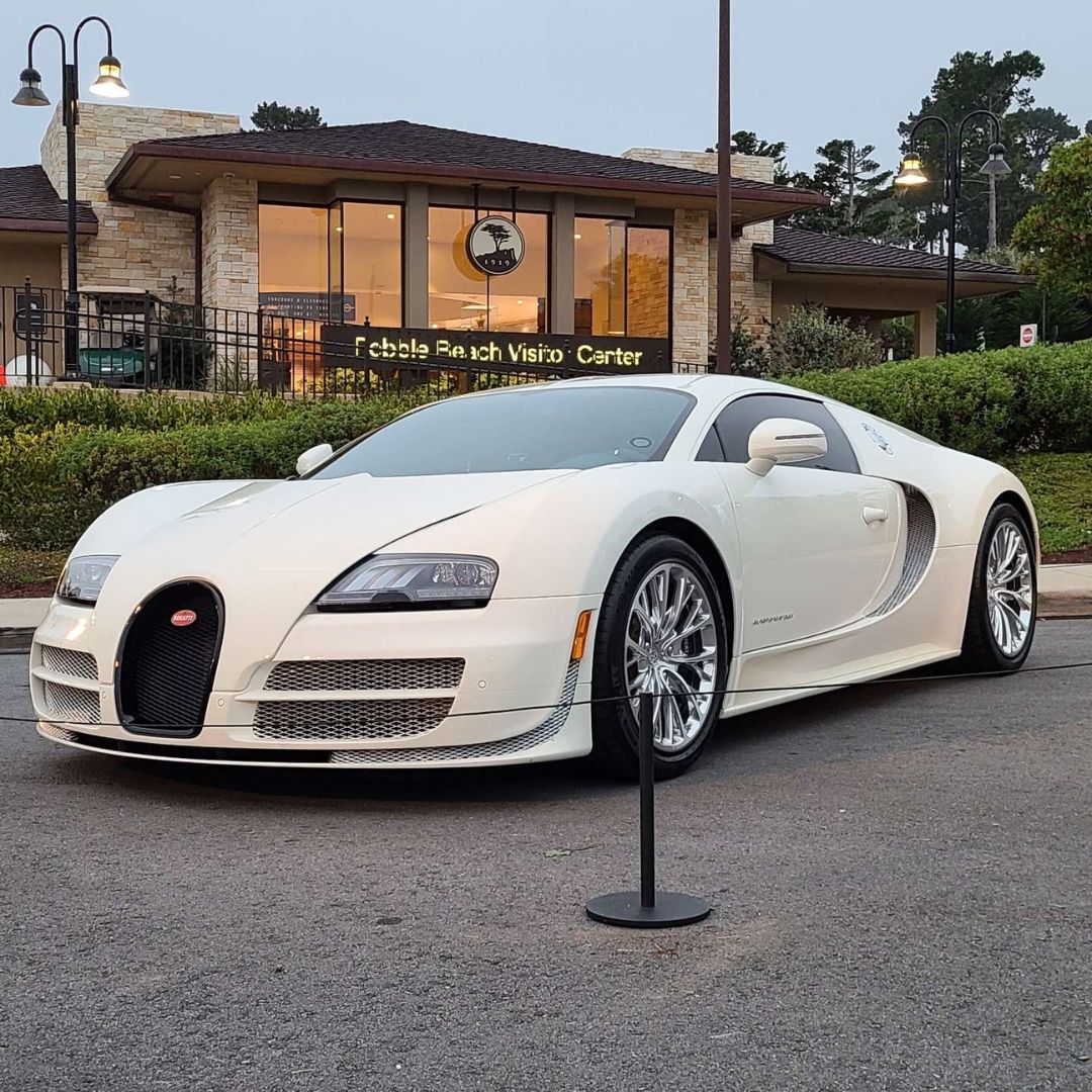A white supercar after detailing